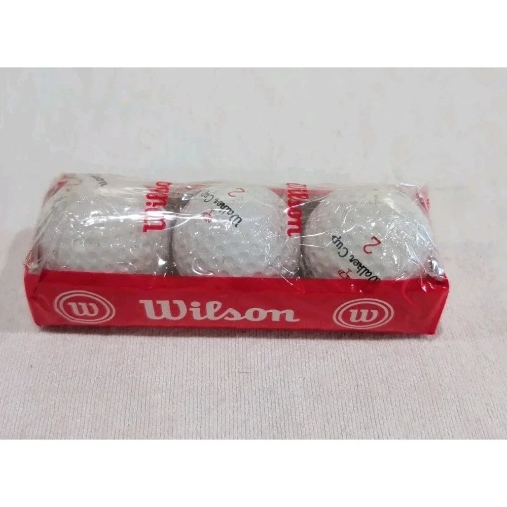 New Rare Vintage Wilson Walker Cup 1 Sleeve Of Golf Balls #2
